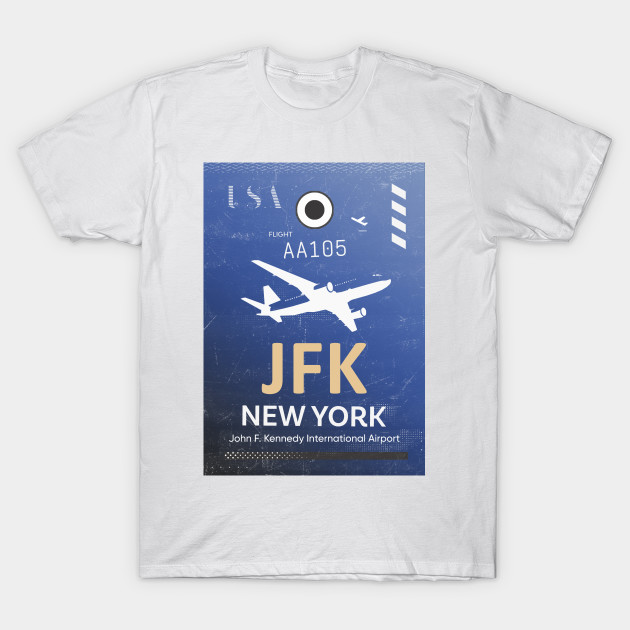 JFK NEW YORK Airport code Airport Code TShirt TeePublic